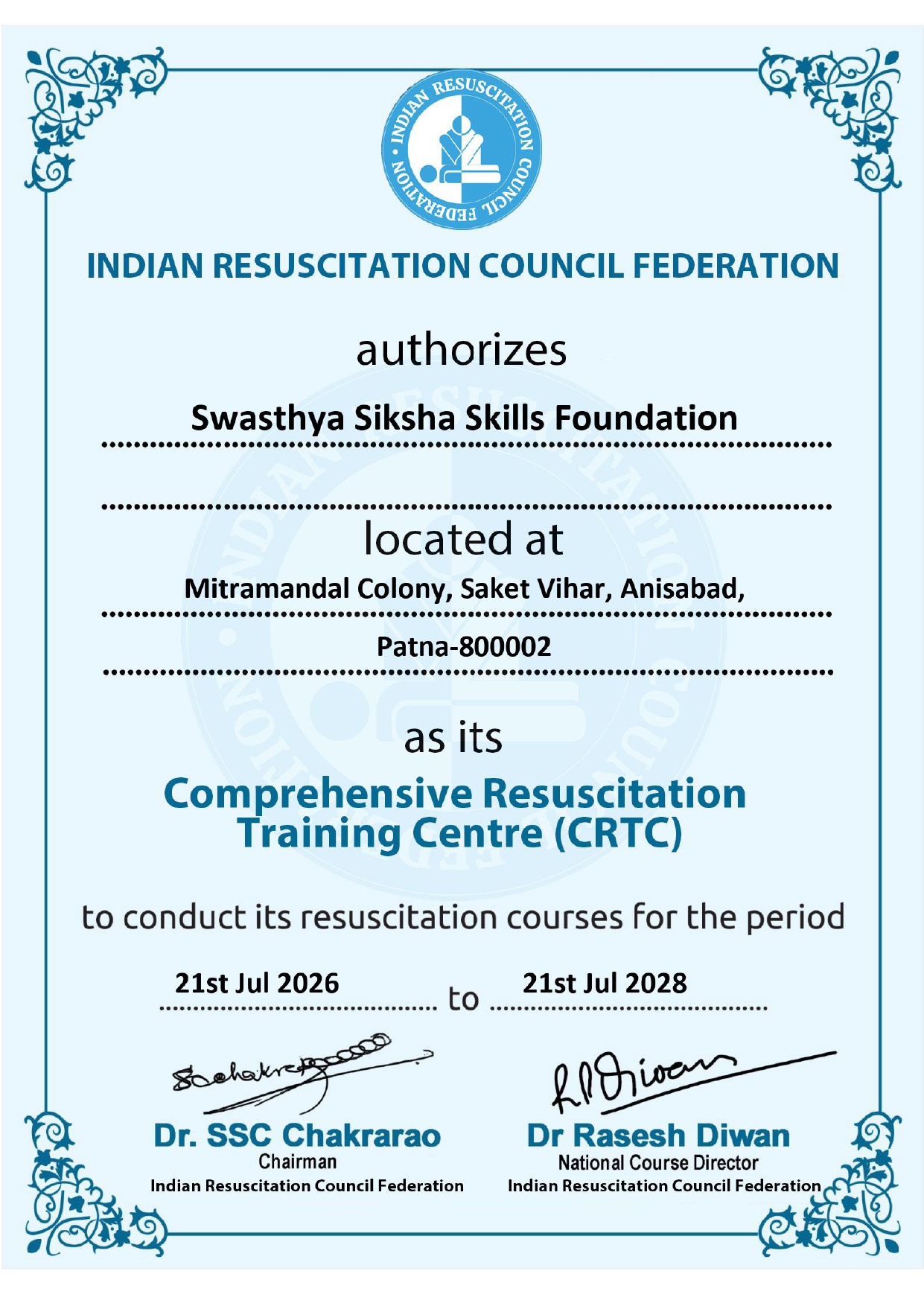 SSSF India Official Document